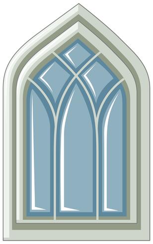 Window design in medieval style vector