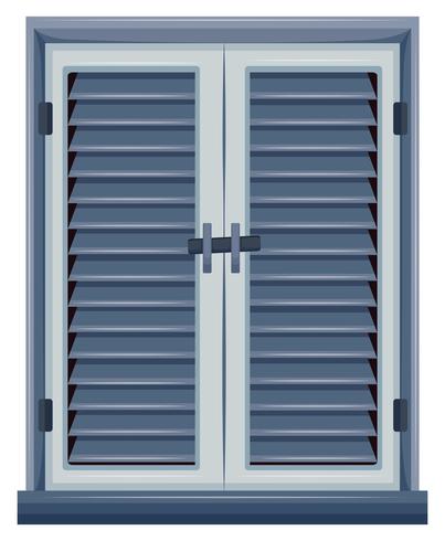Window frame on white background vector