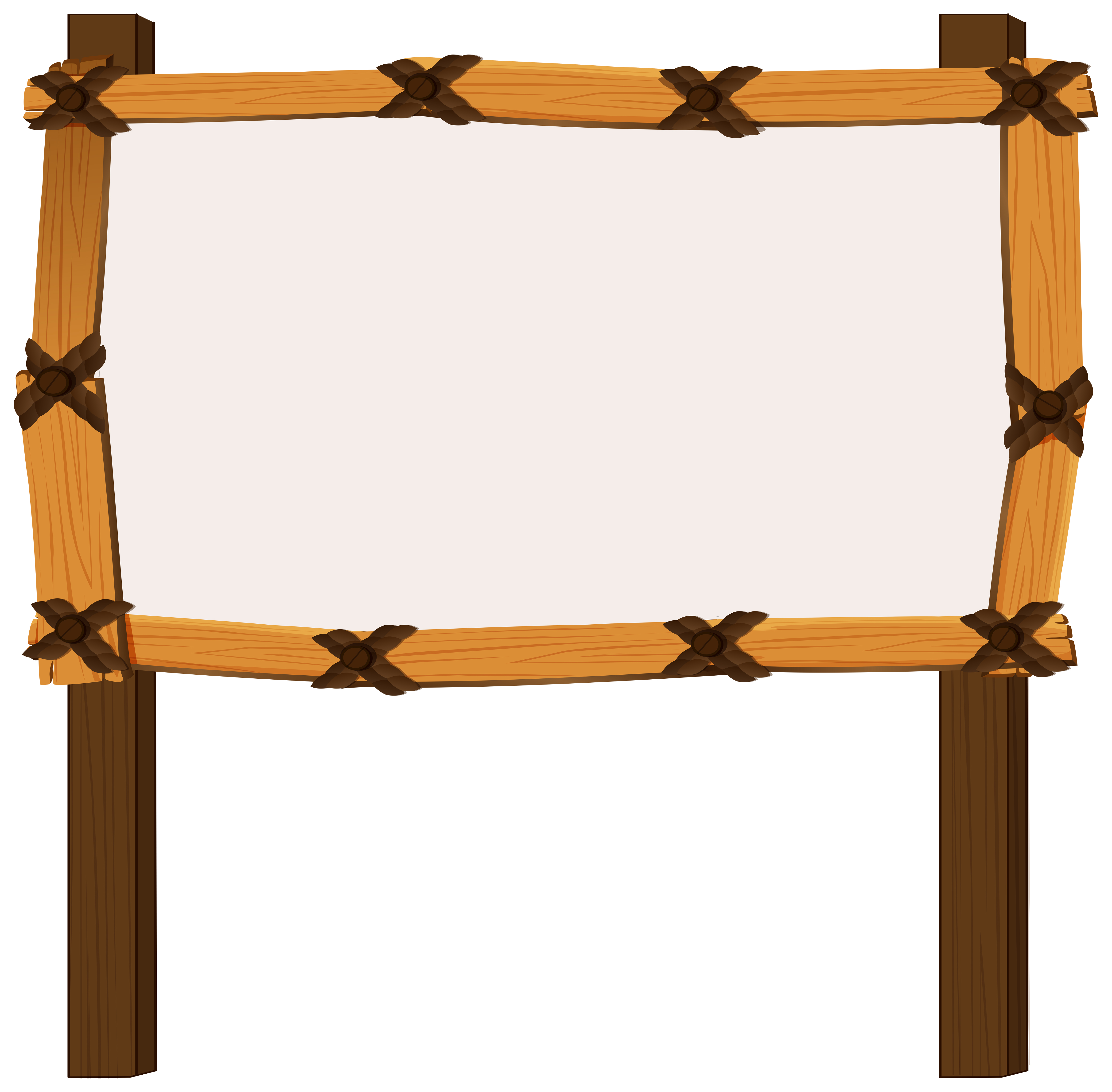 Wooden frame on white background 526320 Vector Art at Vecteezy