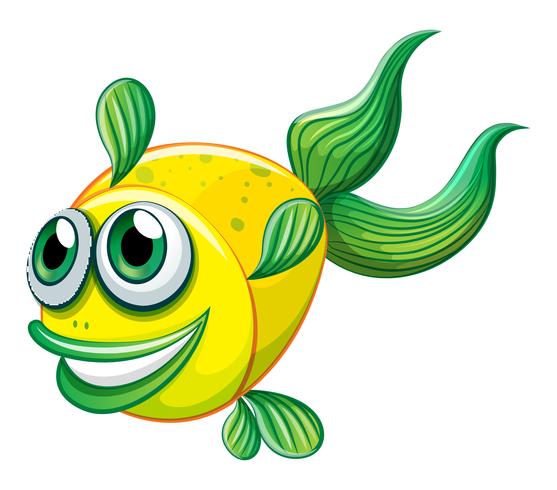 An ugly fish vector