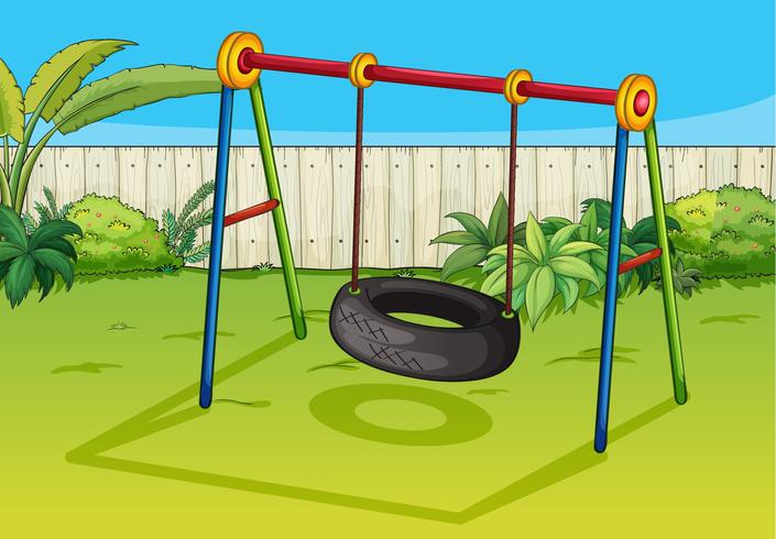 A swinging tyre vector