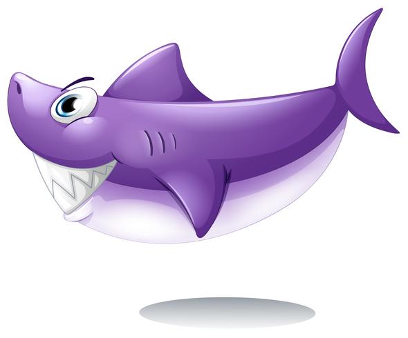 A big smiling shark vector