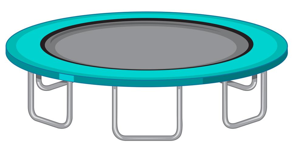 Large trampoline white background vector