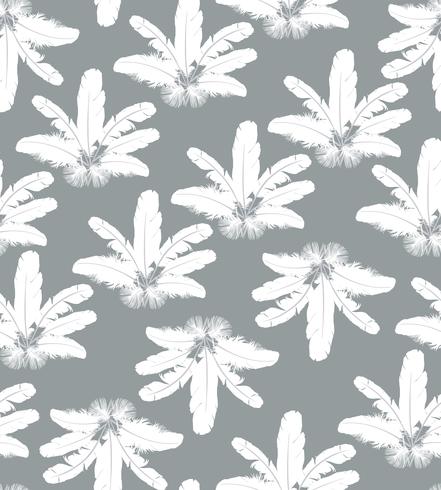 Feather pattern. White feathers on gray background. natural pillow seamless texture. vector