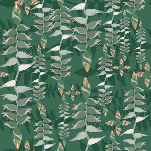 Abstract floral ethnic pattern. Geometric floral ornament vector