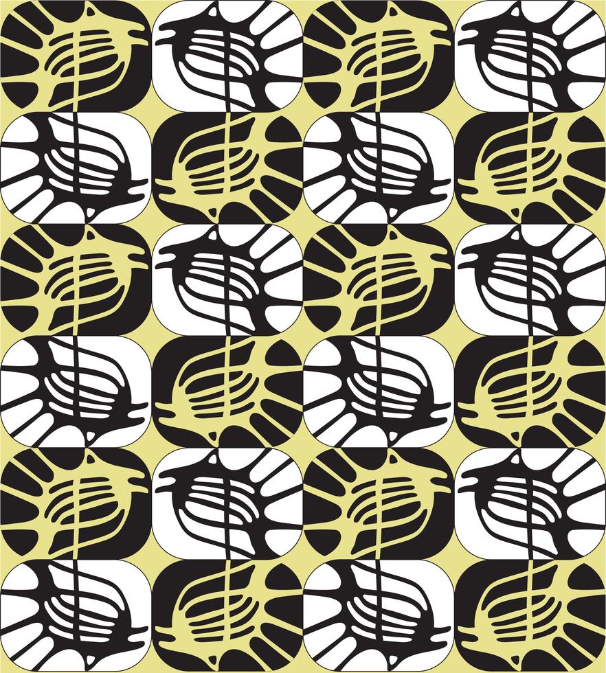 Abstract ornamental seamless outline pattern in 1960s style. 527090