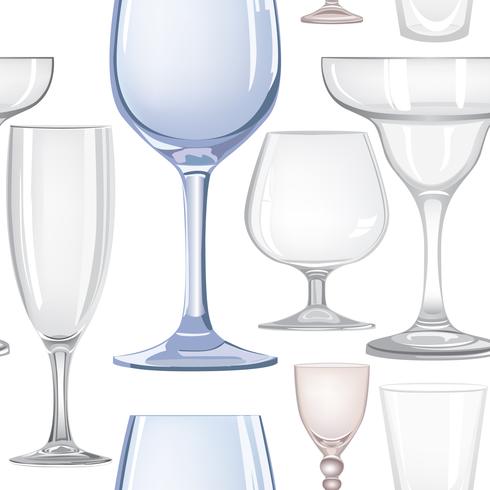 Wine glass seamless pattern. Drink wine background. Vinary party decor vector