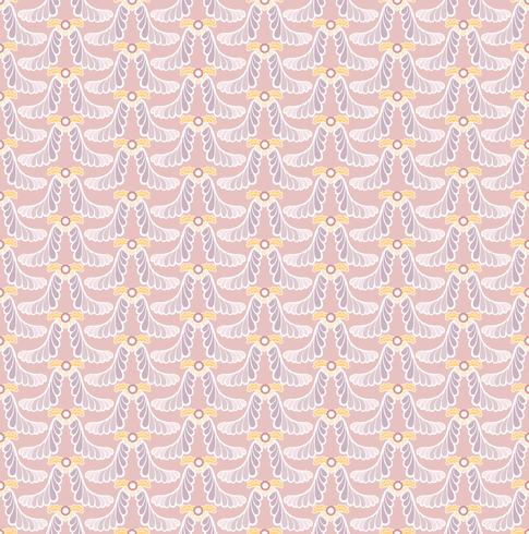 Abstract floral ethnic pattern. Geometric floral ornament. vector