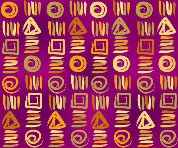 Geometric ethnic seamless pattern. Abstract floral ornament. vector