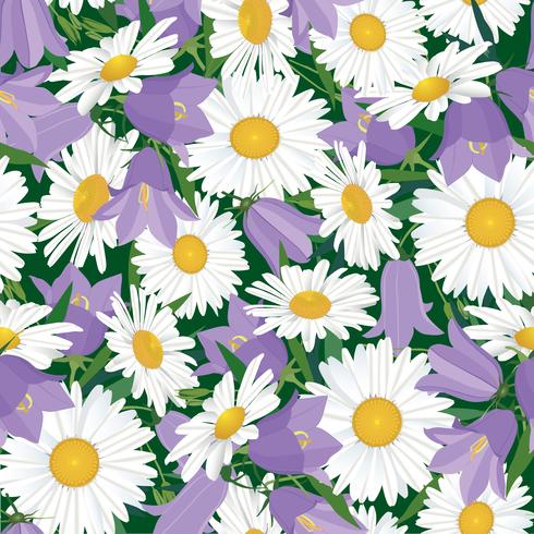 Floral seamless pattern. Flower background. vector