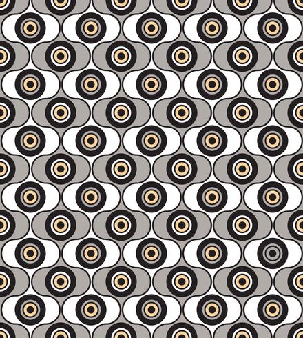 Seamless background circles. Stylish geometric ornament vector