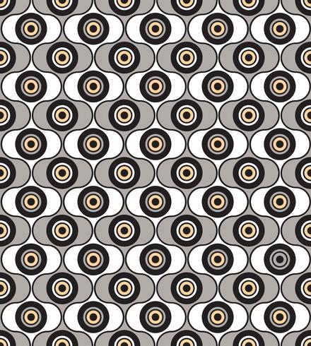 Seamless background circles. Stylish geometric ornament vector