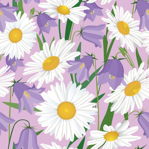 Floral seamless pattern. Flower background. vector