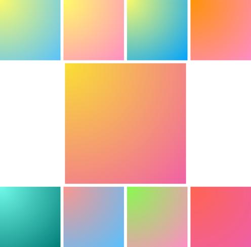 Fondo de colores brillantes borrosa. Gradiente creativo para tarjeta de felicitación, invitación, cartel, folleto, banner y calendario. vector