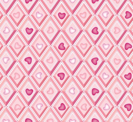 heart pattern. it's a girl seamless pattern. diamond pattern. vector