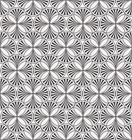 Abstract line seamless pattern. Tiled oriental geometric background vector