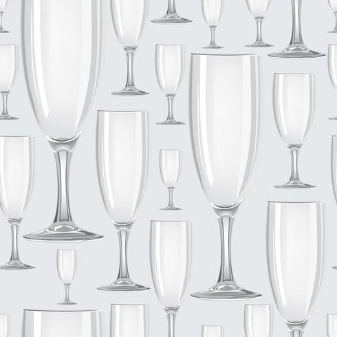 Wine glass seamless pattern. Drink wine background. Vinary party decor vector