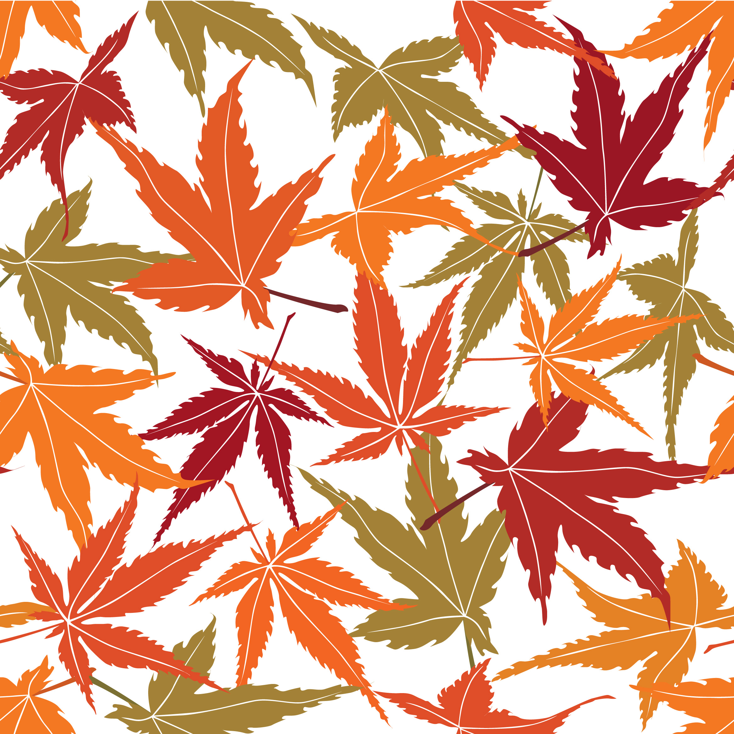 Abstract floral pattern. Leaves swirl seamless backdrop ...