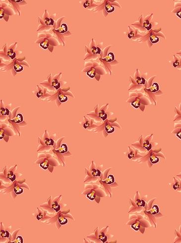 Floral seamless background. Flower ohrid backdrop vector