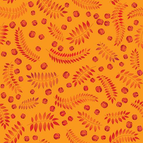 Floral seamless pattern. Leaves fall background. Floral seamless vector