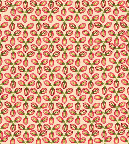 Abstract textured floral seamless pattern. Geometric flowers vector