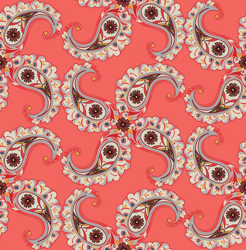 Floral seamless background. Oriental ornament. Flower pattern. vector