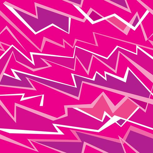 Abstract seamless line pttern. Ikat wave pink geometric seamless vector