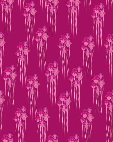 Abstract floral seamless pattern. Flower geometric ornamental background. vector