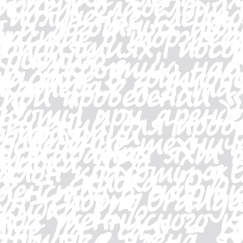 Hand written letter doodles seamless pattern. vector