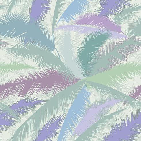 Patrón floral de hojas de palmera. Fondo de primavera de naturaleza con textura. vector