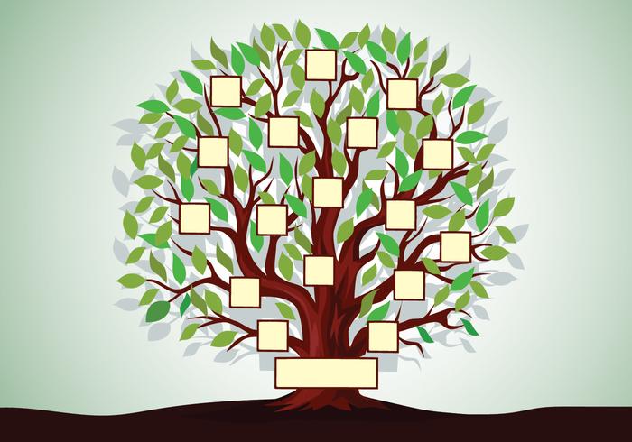 Family Tree Template vector