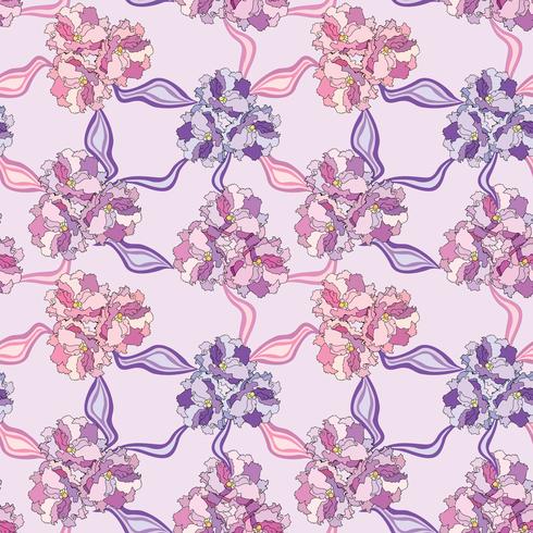 Floral seamless pattern. Flower background. Flourish garden texture vector