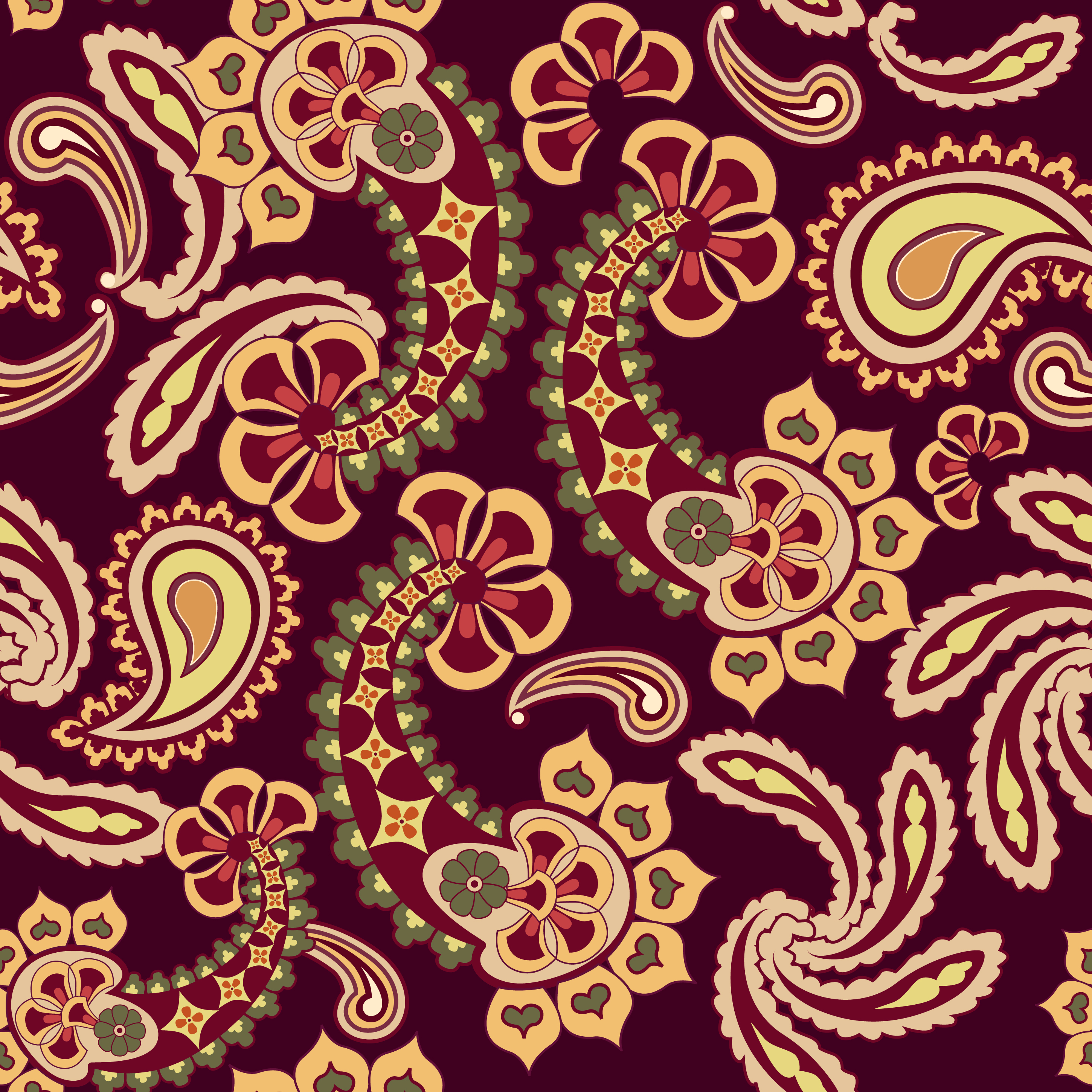 Floral seamless pattern. Oriental texture. Flower ornament 527705 ...