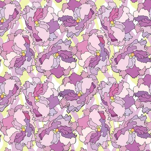 Abstract floral dot Flower petal seamless pattern Swirl floral texture vector