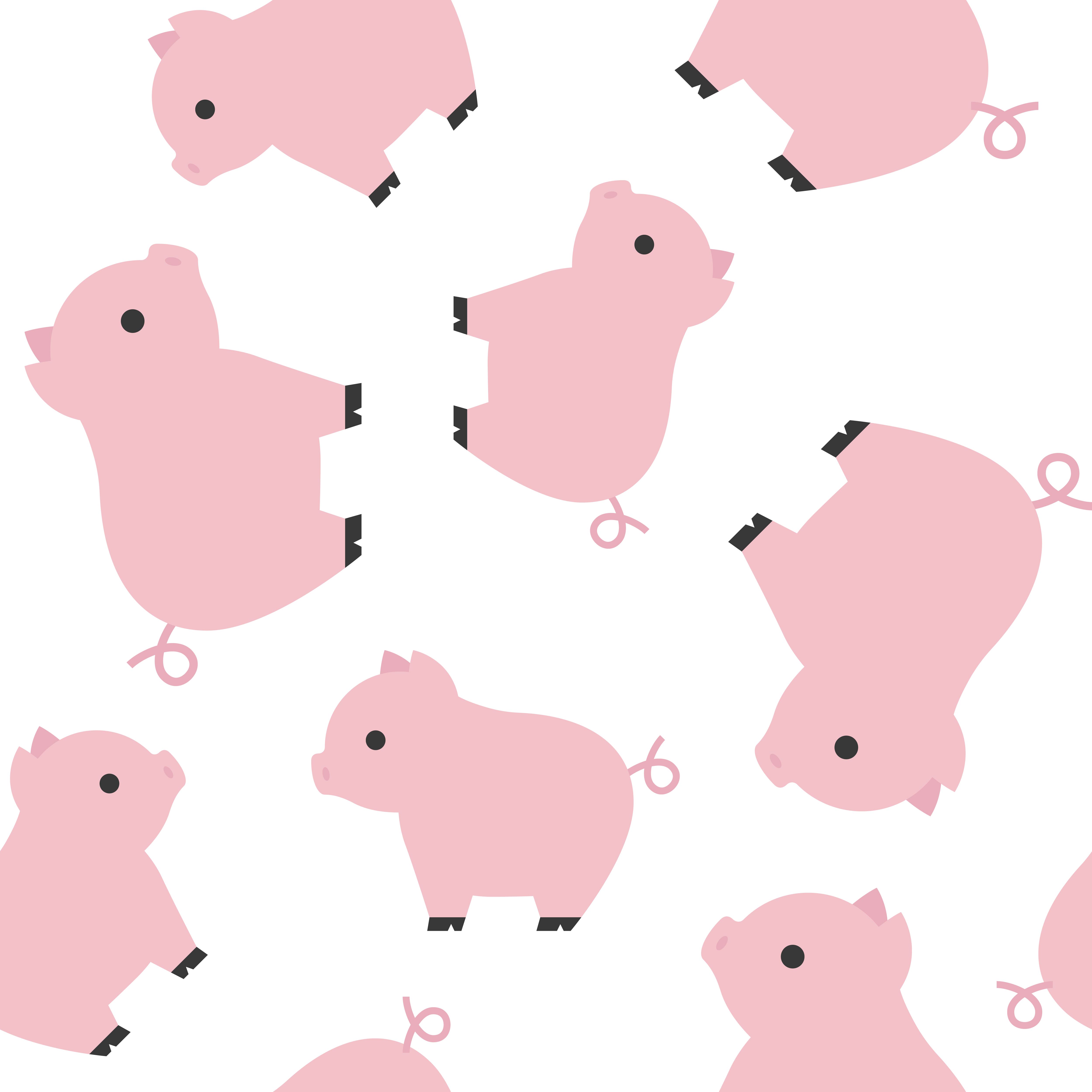 Piglet seamless pattern 527766 Vector Art at Vecteezy