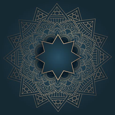 Diseño elegante mandala vector