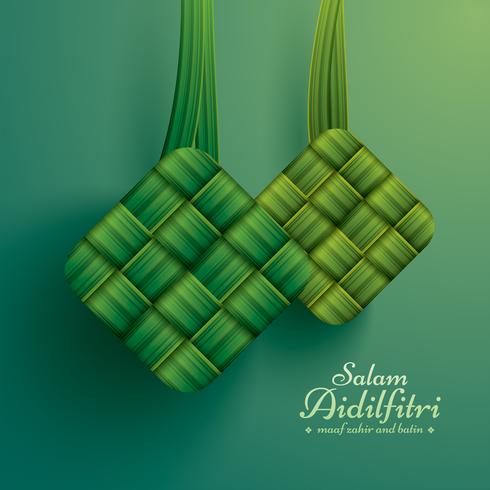 Ketupat rice dumpling vector