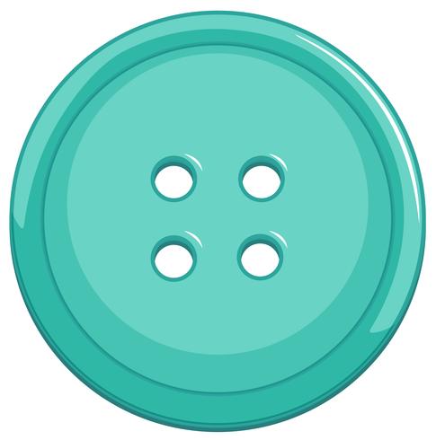 Isolated blue button on white background vector