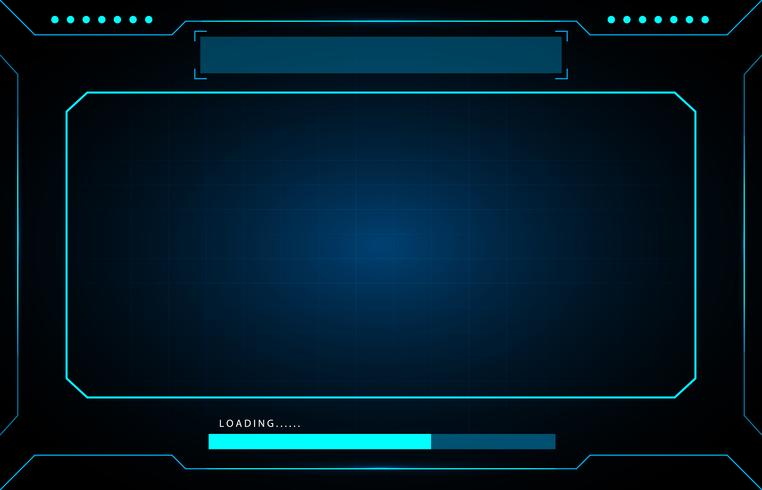  frame technology  hud design. vector