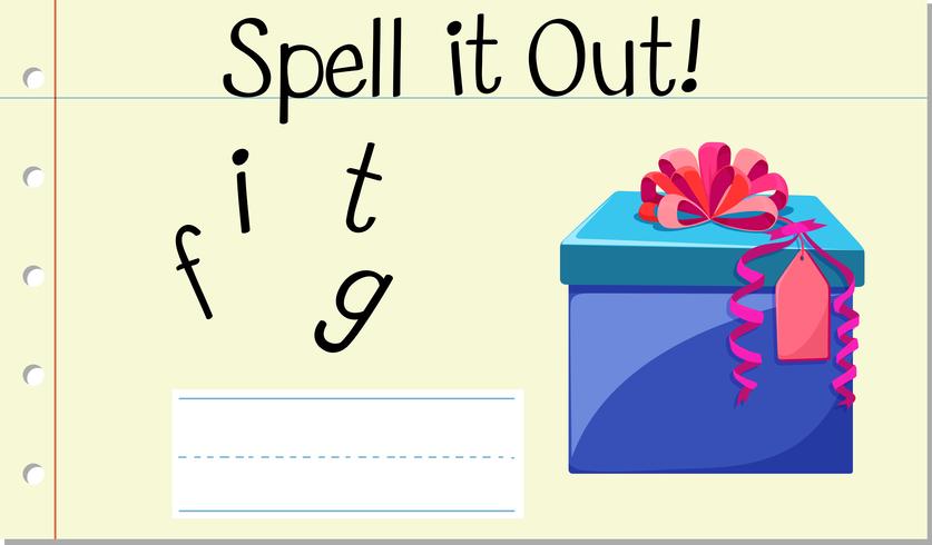 Spell it out gift vector
