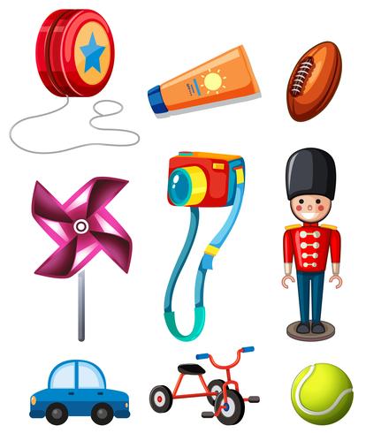 Set of children toy vector