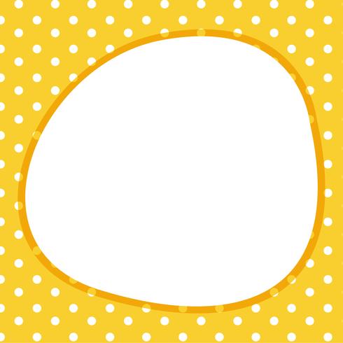 Card template with poka dots vector