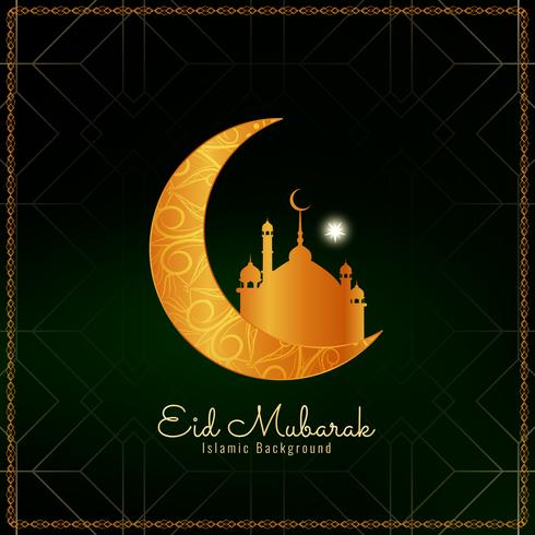 Fondo abstracto de Eid Mubarak vector