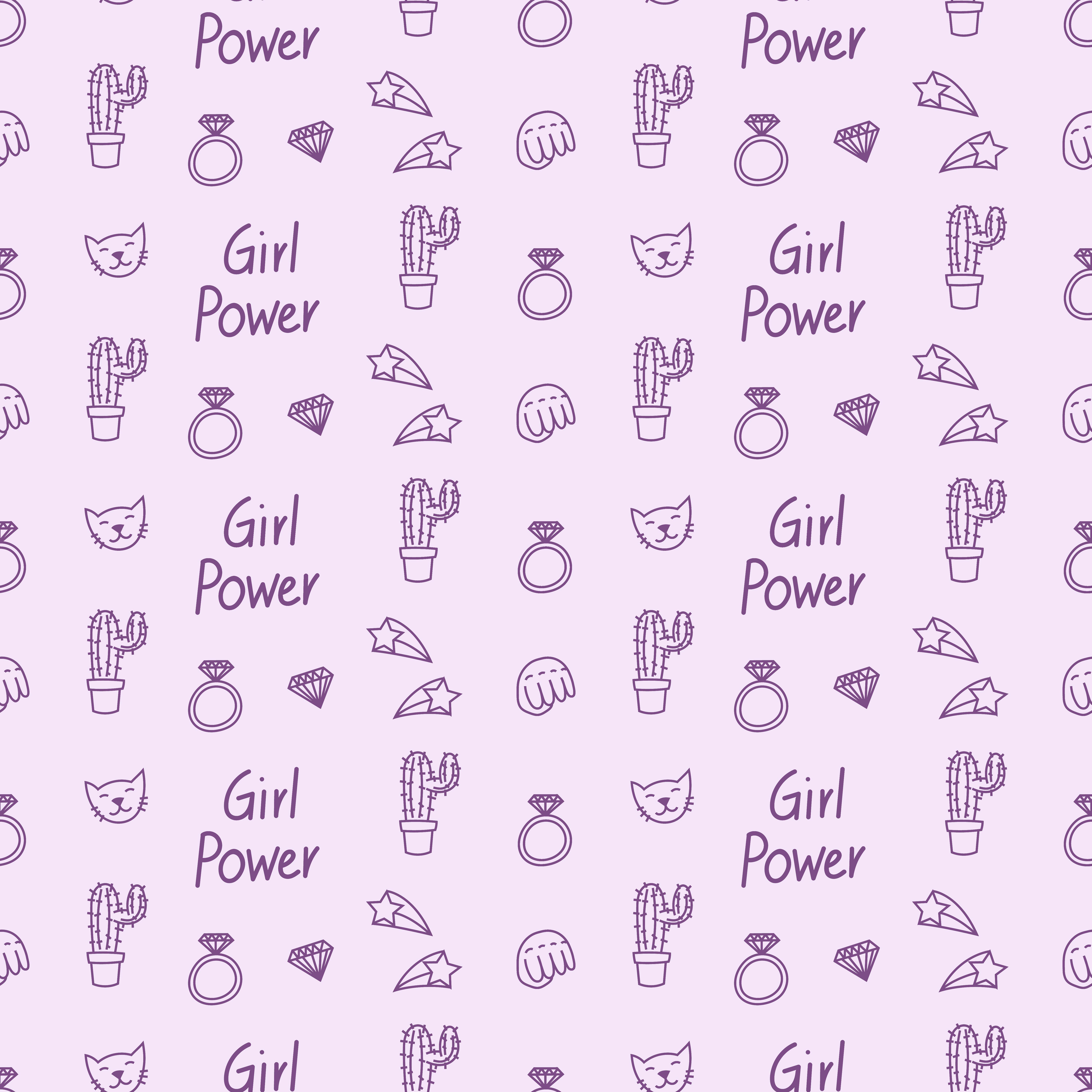 Girl power seamless pattern 528668 Vector Art at Vecteezy