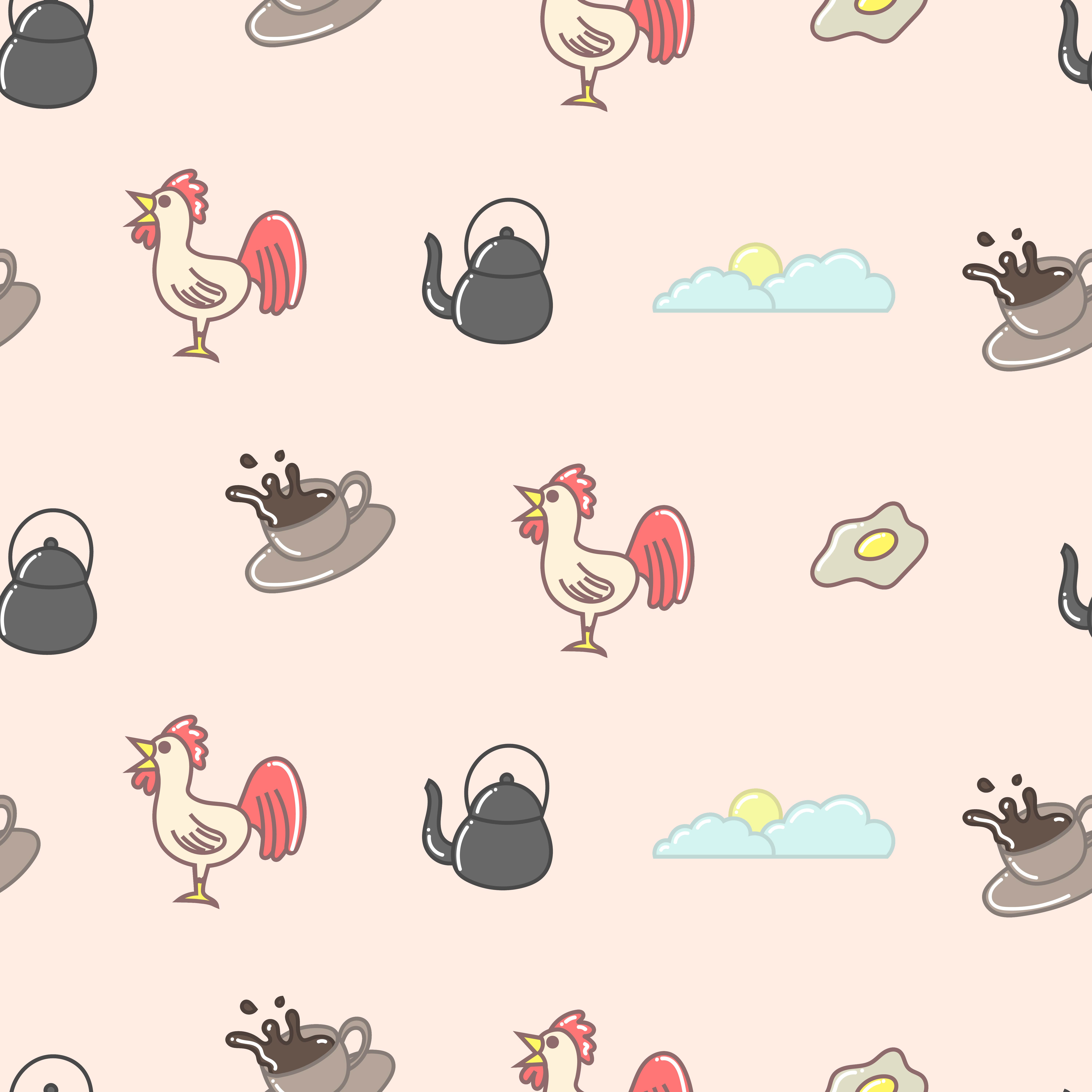 Good morning cute cartoon 528695 Vector Art at Vecteezy