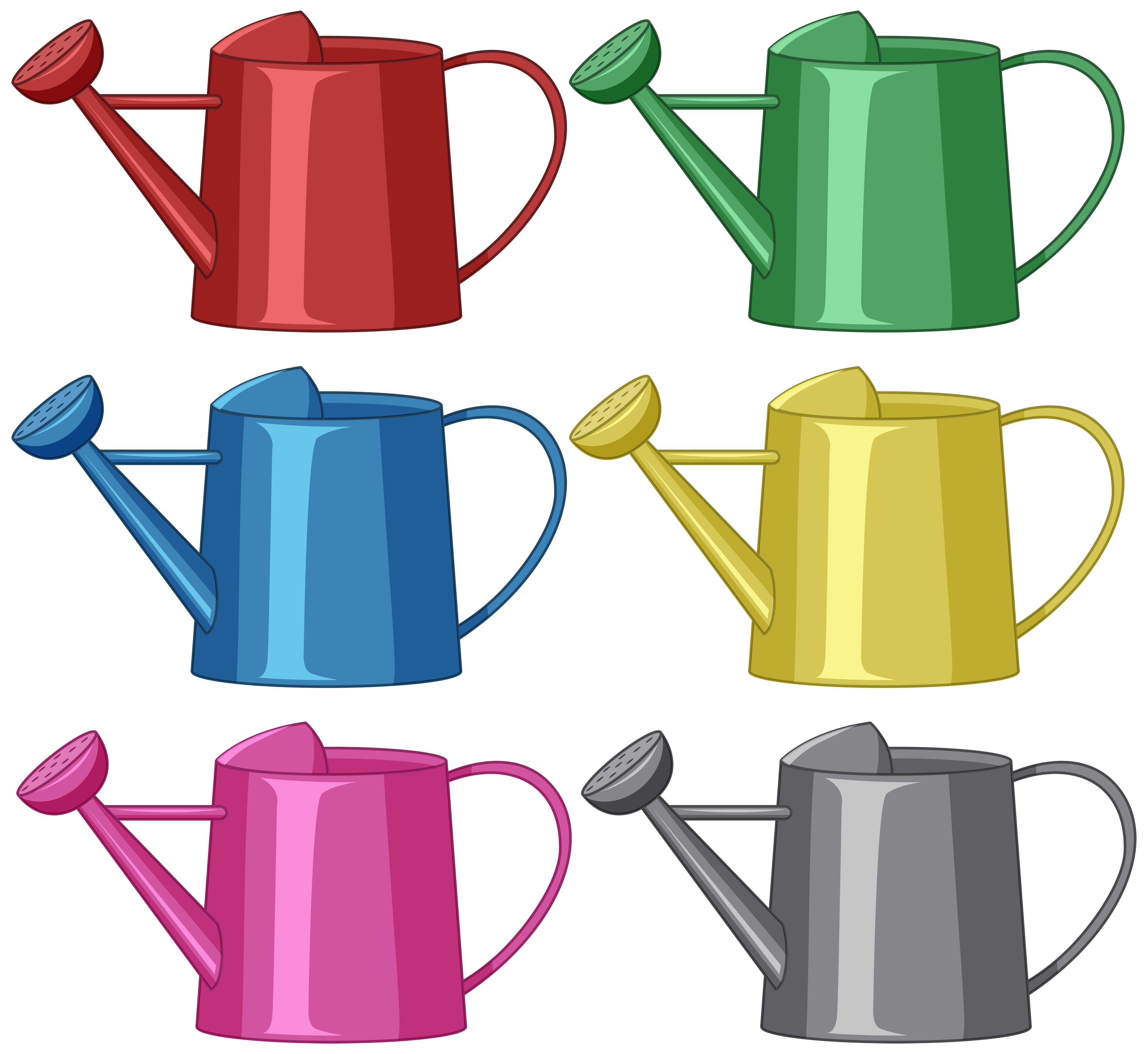 Watering Cans For Gardening 528728 Vector Art At Vecteezy