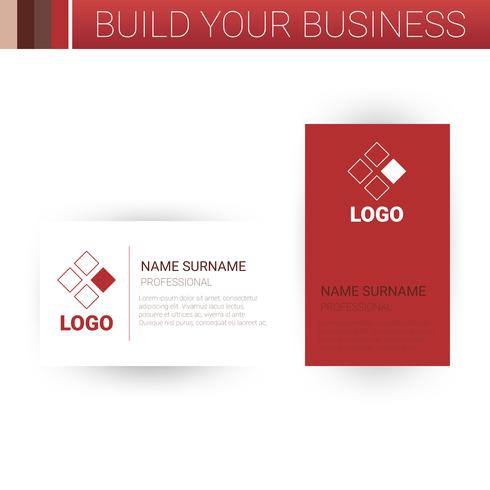 Business card template vector