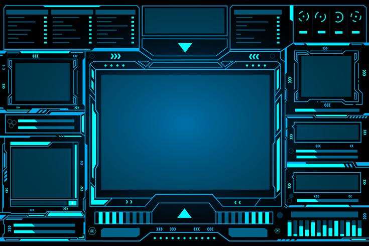 Control panel abstract Technology futuristic  vector