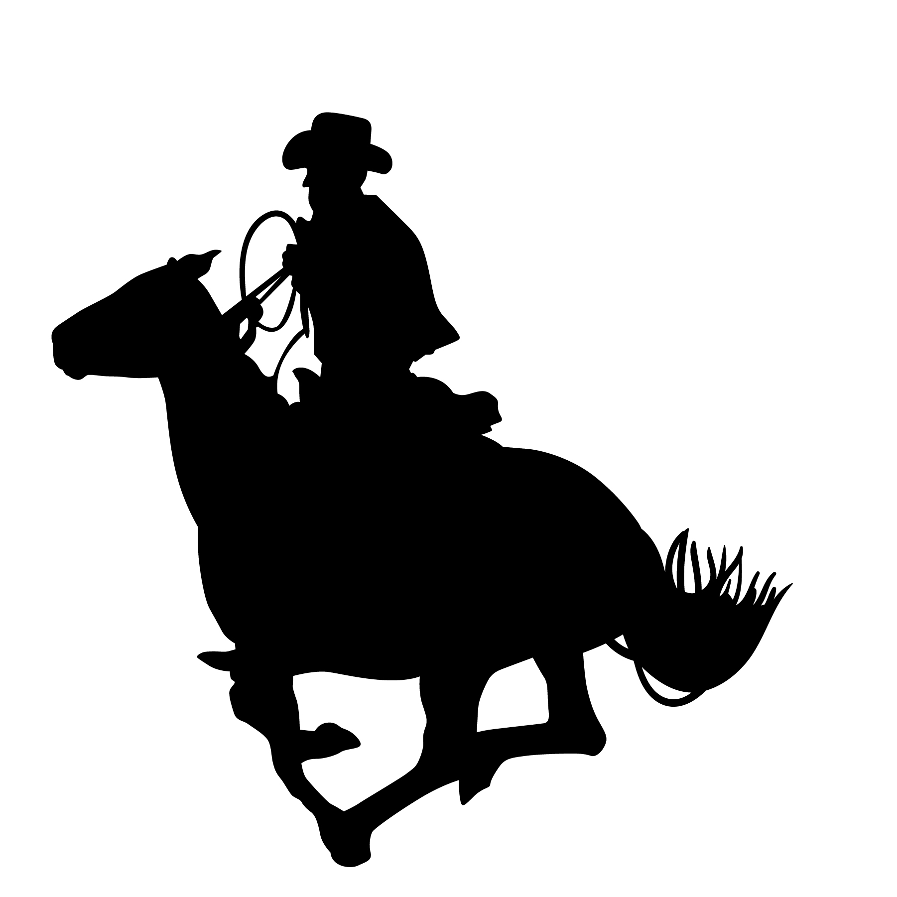 Download riding a horse silhouette - Download Free Vectors, Clipart ...