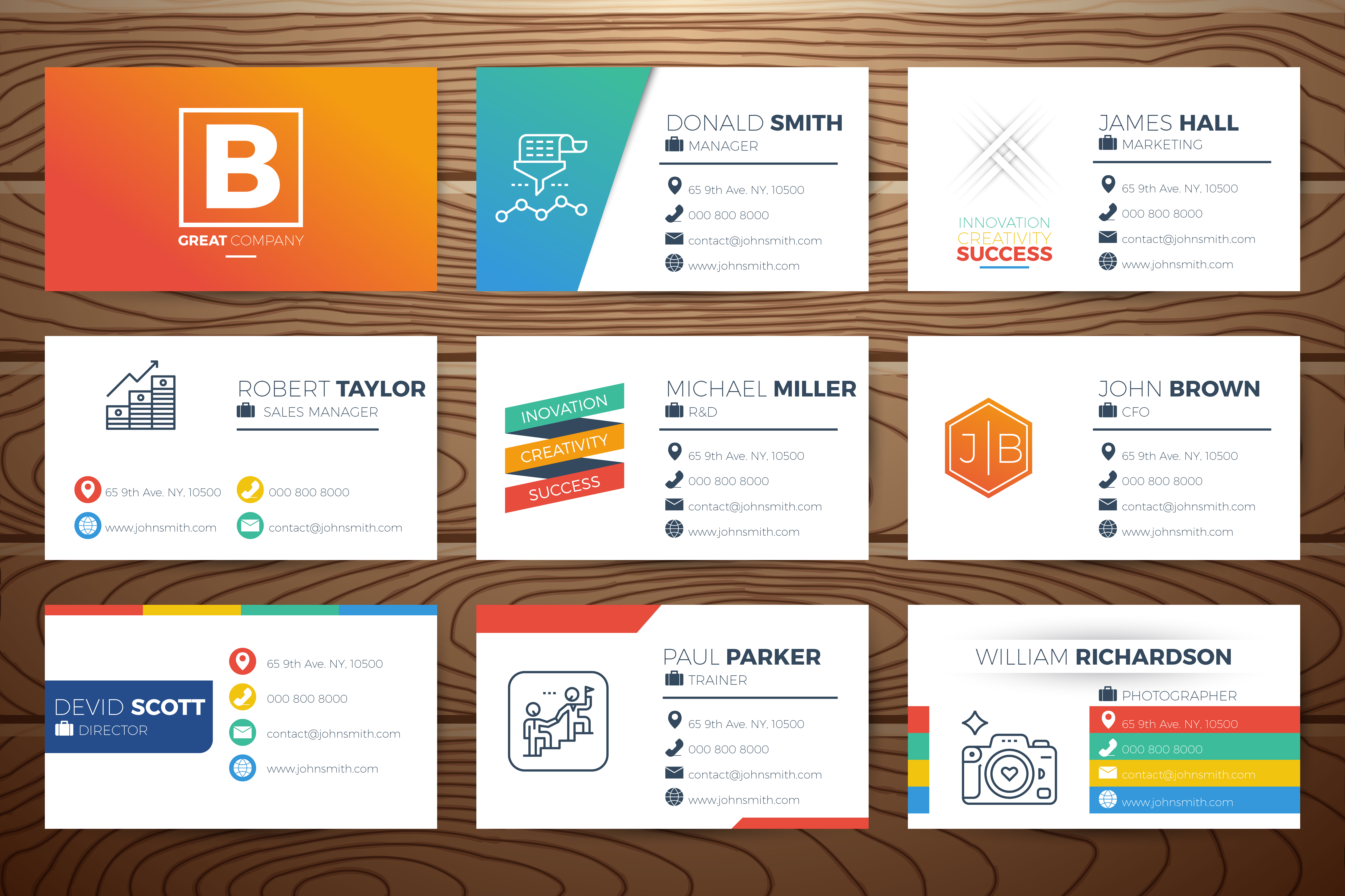 Business name card template - Download Free Vectors